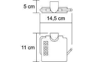 Держатель туалетной бумаги Wasserkraft Kammel K-8325 с крышкой - 3