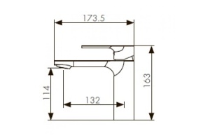 Смеситель Kaiser Linear 59011 для раковины - 2