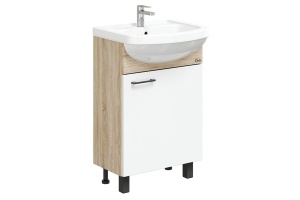 Тумба под раковину Onika Эко 52 Black дуб сонома (105208)