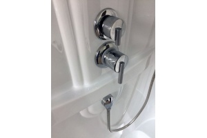 Душевая кабина Royal Bath BP 100x80 L профиль белый стекло прозрачное - 3