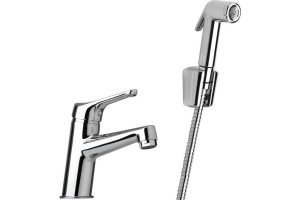 Смеситель для раковины Paini Bios 05CR205/574 с гигиеническим душем