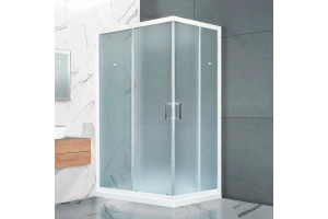 Душевой уголок Royal Bath HPD 100х80 профиль белый стекло матовое