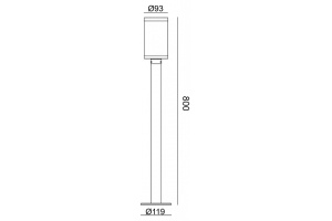 Наземный низкий светильник Escada 30003 30003G/02 - 3
