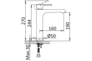 Смеситель Cezares Nautic LC-01-W0 для раковины - 2