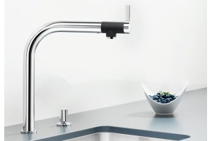 Смеситель для кухонной мойки Blanco Vonda хром, черный (518434) - 2