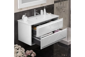 Тумба под раковину Opadiris Луиджи 100 белая матовая - 2