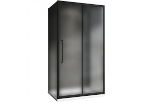 Душевой уголок Abber Schwarzer Diamant 110x100 профиль черный стекло матовое