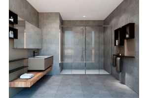 Душевая дверь в нишу Vincea Garda VDS-1G2180CL 180 см, профиль хром, стекло прозрачное - 2