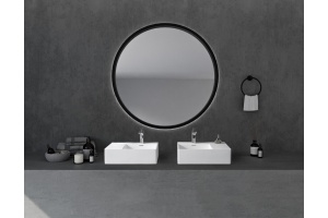 Раковина подвесная Abber Stein 56х38.5 R белый матовый - 3