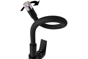 Смеситель для кухни Rav Slezak Colorado с гибким изливом черный матовый - хром - 3