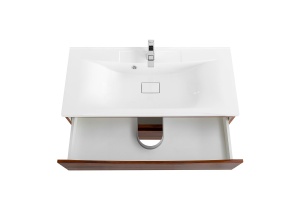 Тумба с раковиной BelBagno Marino 100 темное дерево - 3