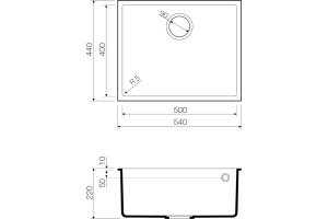 Мойка кухонная Omoikiri Bosen 54-U-BE ваниль - 3