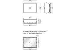Раковина Hatria Happy hour 11.15 - 3