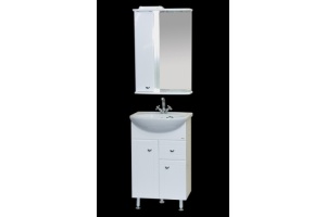 Тумба с раковиной Misty Уют 55 белая глянцевая - 2