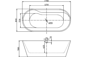 Акриловая ванна BelBagno BB14 - 3