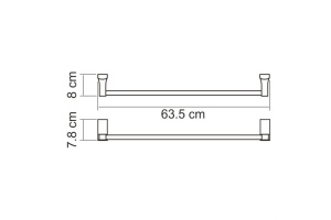 Lopau K-6030 Держатель полотенец одинарный - 3