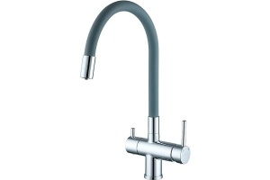 Смеситель для кухни Gappo серый