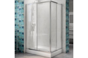 Душевой уголок BelBagno Due 100х80 хром (DUE-AH-2-100/80-C-Cr)