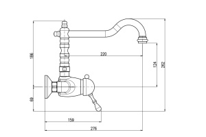 Смеситель для кухни Rav Slezak Labe золото - 2
