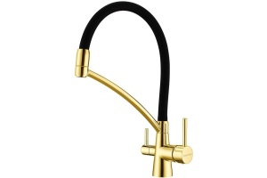 Смеситель Paulmark Siegen для кухонной мойки, золото Si213111-G