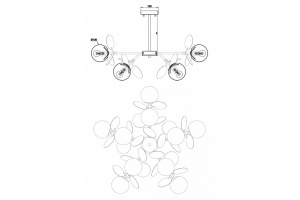 Потолочная люстра Freya Satellite FR5165PL-10W - 2