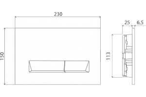 Кнопка смыва BelBagno Marmi BB013-MR-ORO золото - 2