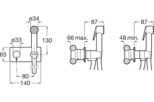 Гигиенический душ Roca Be-fresh 5B9361C00 со смесителем - 3