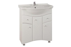 Мебельная раковина Stella Polar Байкал 75 белая - 2