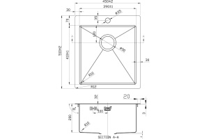 Мойка кухонная Zorg Inox R 4551 - 2