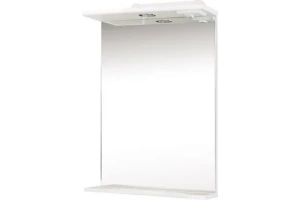 Зеркало Onika Коралл 45 с полкой, белый (204501)