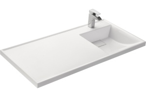 Раковина мебельная Aquaton Лондри 105 R на стиральную машину белый