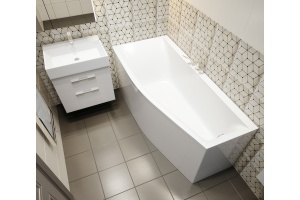 Ванна из искусственного камня Астра-Форм Скат 170x75, левая - 3