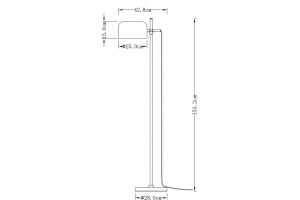 Торшер Milosh Tendence 0911 0911FL-1BKN - 2