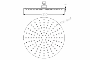 Верхний душ Rav Slezak 23х23 хром - 2