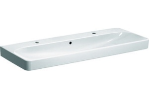 500.253.01.1 Smyle Square Раковина 120х48 см, 2 отв. под смеситель, с отв. перелива