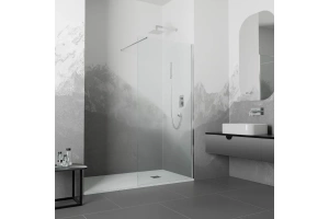 Душевая перегородка RGW Walk In WA-010 80х195 профиль хром стекло прозрачное - 2