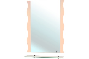 Зеркало Bellezza Мари Волна 60 бежевое