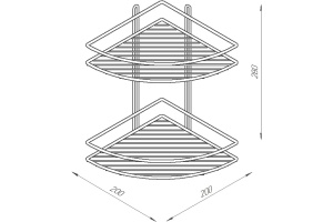 Полка DIWO Смоленск П16146 черный муар - 2