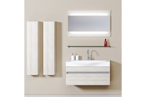 Мебель для ванной Aqwella 5 stars Бергамо 80 акация