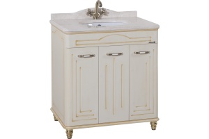 Мебель для ванной Bellezza Аллегро Люкс 100 бежевая патина золото - 2