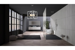 Подвесная люстра LUMINA DECO Quadrato LDP 1223-4 CHR - 3