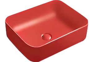 Раковина SantiLine SL-1051MR красная матовая