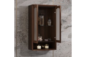 Шкаф подвесной Opadiris Риспекто темное дерево - 2