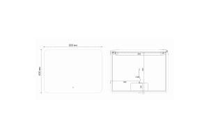 Зеркало Vincea 100х80 с подсветкой и антизапотевателем - 3