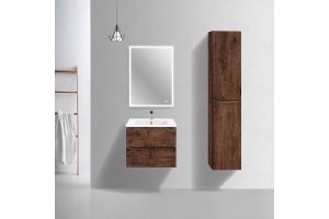 Тумба под раковину Vincea Mia Slim 60 темное дерево - 2