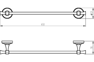 Полотенцедержатель Migliore Fortuna 27660 золото - 2
