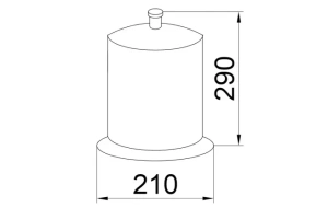 Ведро для мусора Boheme Chiaro золото - 2
