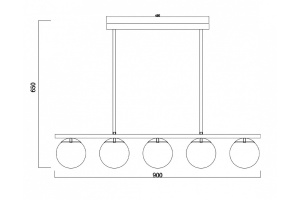 Подвесная люстра Freya Zing FR5199PL-05B - 2