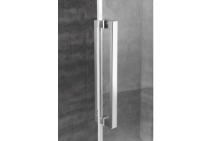 Душевая дверь Cezares Lux soft 140 хром стекло прозрачное - 3