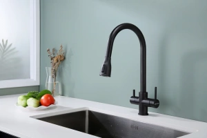 Смеситель для кухни Paulmark Lange черный матовый - 2